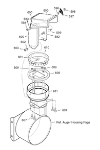 Discharge Chute Diagram and Parts List for 1695505-18-2830-29 2008 Briggs and Stratton Snow Blower